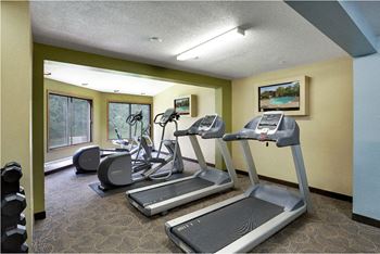 Fitness center with modern equipment